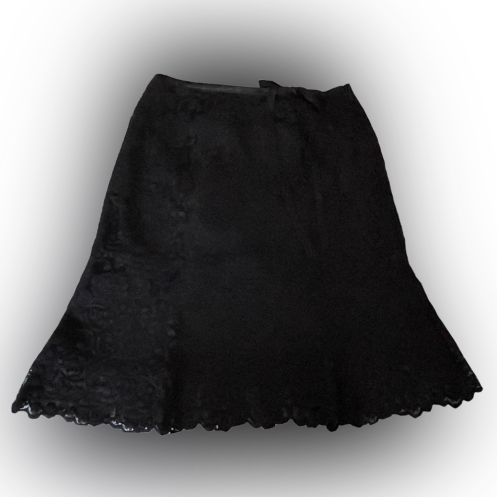 Apostrophe Women’s Black Lace Midi Skirt Size:10